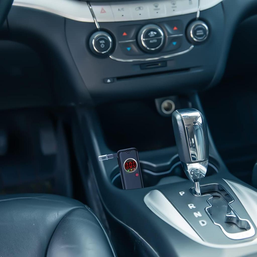 Breathalyzer,High-Accuracy Professional Alcohol Tester with 10 Mouthpieces,LCD Digital Display Alcohol Tester for Personal & Professional