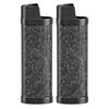 2PCS Lighter Case Cover Vintage Style Floral Stamped Zinc Alloy Shell for Lighter Protection