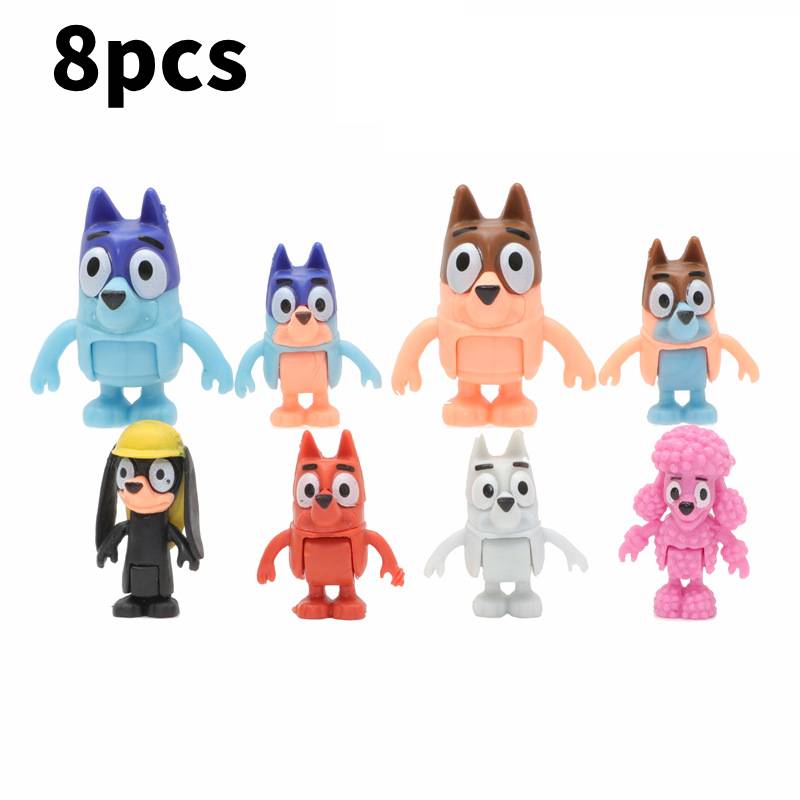 

Фигурка Блуи Экшн Мультяшная Модель Кукла Детская Игрушка Подарок Украшение Bluey