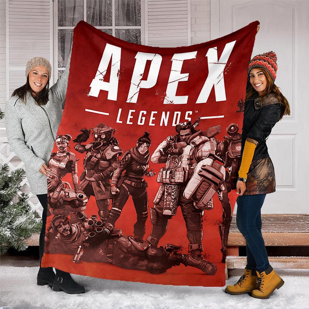 1pc Apex Legends Outdoor Flannel Blanket, Cozy & Warm Soft Te Playful Design, Napping Camping,