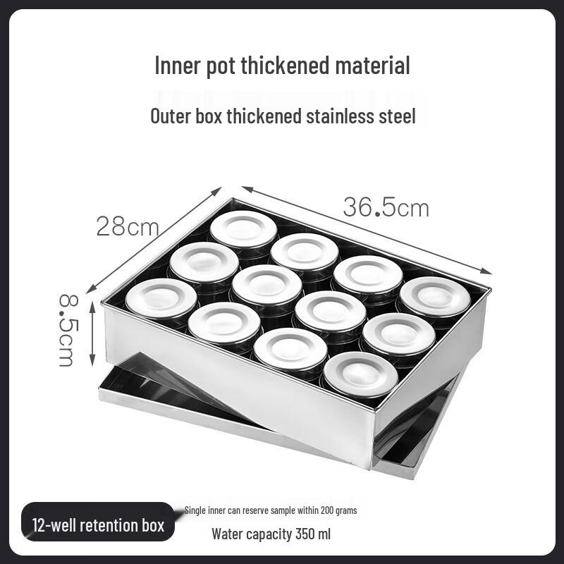 Morona Stainless Steel Food Sample Retention Box Set