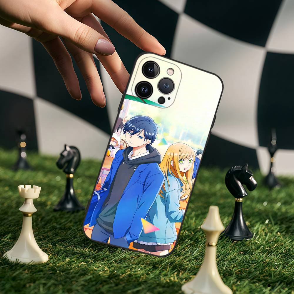 

Anime And Yamada Tanchang Lv999 Love Phone Case For Iphone 17 Air 16 15 14 13 12 11 Pro Plus Max Black Soft Silicone TPU iPhone 12 pro