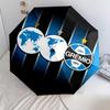 Modèle Grêmio FBPA, parapluie pliant automatique, design portable et pliable, 8 baleines, un cadeau de Noël ou d'anniversaire.