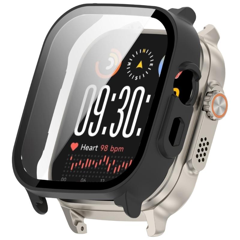 Watch Housing Protector Case with Screen Protector Tempered Film for Watch 5 Cover Shell Scratchproof Case