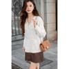 Moka Na 3D Floral Fluffy Knit Sweater