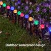 30 buc Lumini Solare pentru Cale cu 8 Moduri 6.5m LED-uri Schimbătoare de Culoare Lumini Decorative Solare pentru Gazon Curte Patio