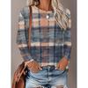 Womens Loose Fit Long Sleeve Round Neck T-Shirt With 3D Dinosaur Christmas Tree Print Milk Silk Fabric