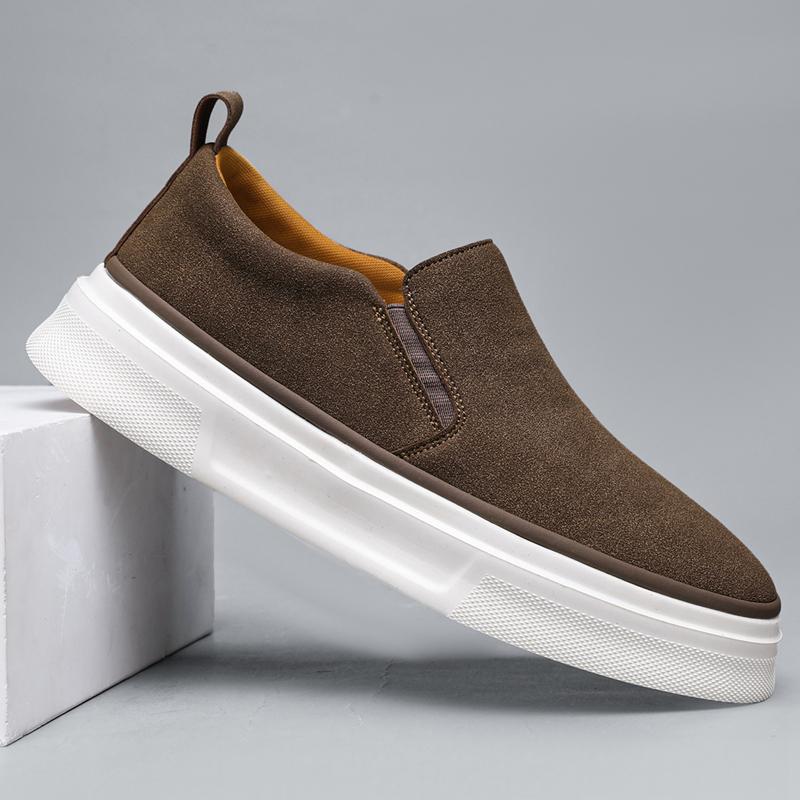 Trend New Arrival Luxury Men's Slip On Loafter Casual Leather Shoes Male Walking Sneakers Tenis Masculino Zapatos Hombre