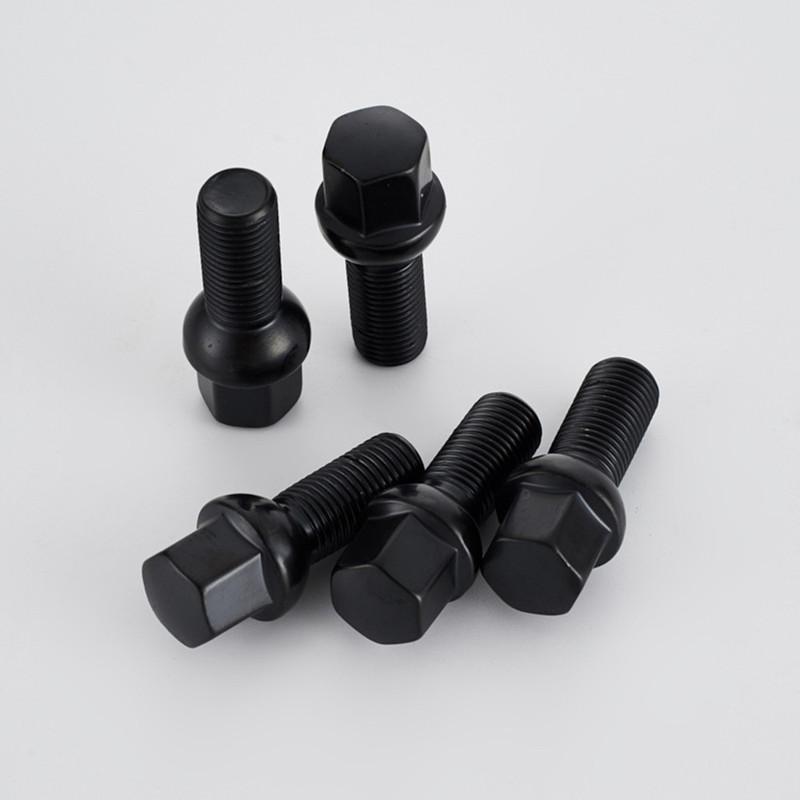 Ball Seat  Lug Bolts  m14x1.5 28mm Shank Length  for Jetta Golf Tiguan Passat Corrado GTI TT Allroad Quattro  A4 A6 A8 S6 S8