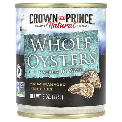 Whole Oysters, Packed In Water, 8 Oz (226 G)