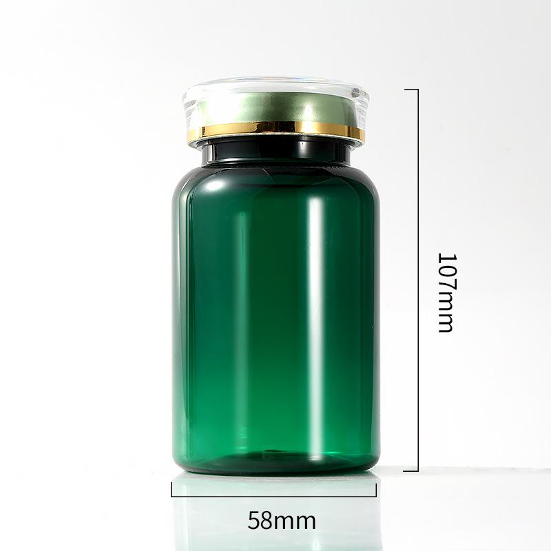 PET200ML Portable Plastic Medicine Bottle with Crown Cap