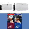 Car Sun Shade Cover with Flexible Handle for Easy Storage and Cooling