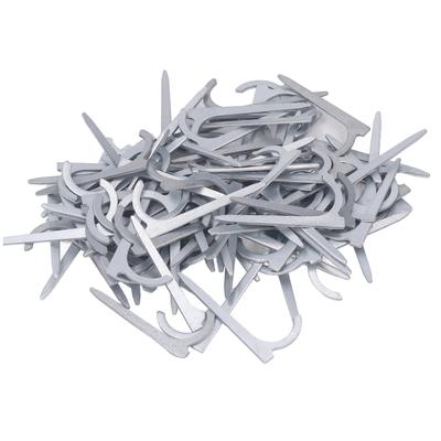 100 Pezzi Chiodo Gancio per Tubo Acciaio al Carbonio Alta Resistenza Chiodo di Fissaggio per Tubi dell'Acqua Fili Fissaggio a Muro