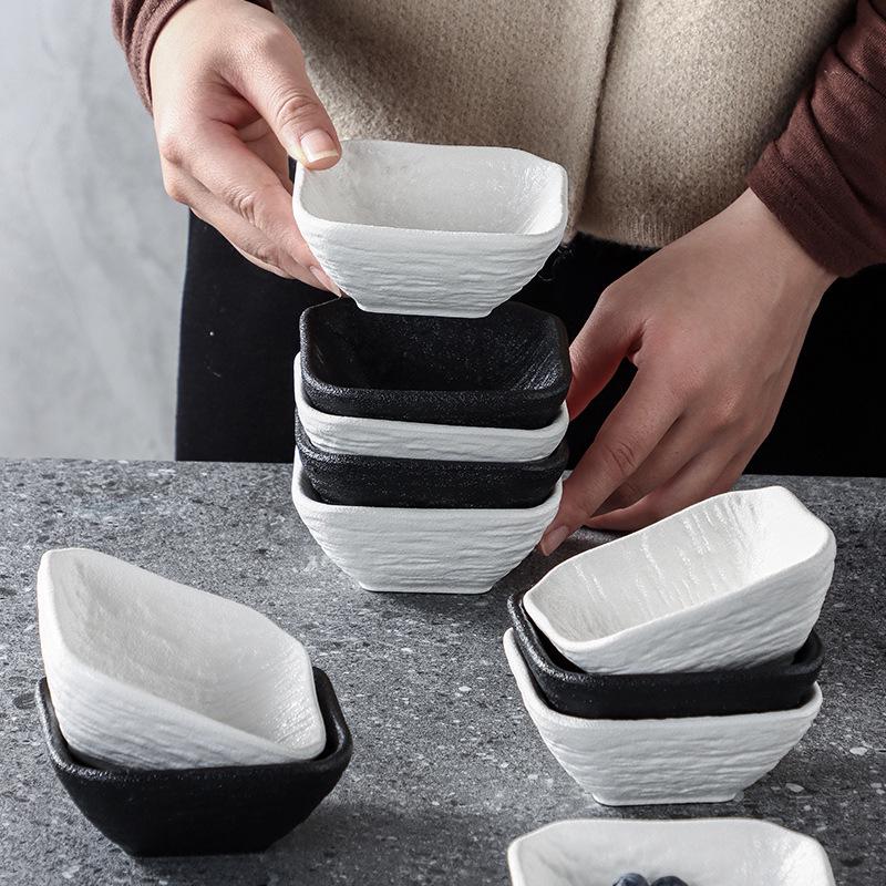 Ceramic Dipping Sauce & Hot Pot Dish - Multipurpose Snack, Soy Sauce, Tea Break, Dried Fruit, Nut Plate Stove Dish.
