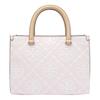 Tangli Baiqi T Monogram Logo Printed Logo Leather Tote Bag Tote Bag Shopping Bag Shoulder Handbag Medium Women's Pink 165887-650