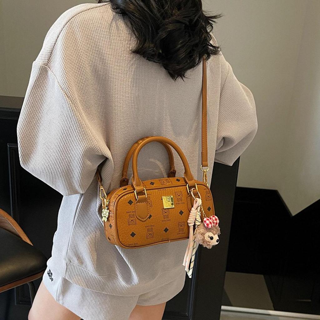 Women's mini small square bag fashionable and versatile retro printed handbag single shoulder crossbody small square bag