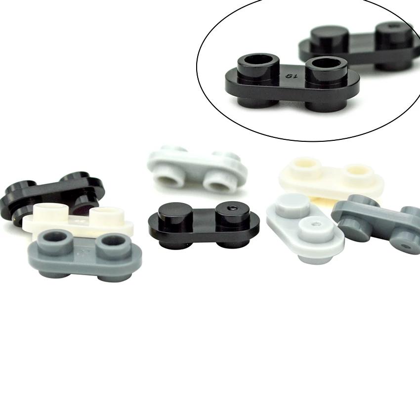 50PCS 1x1/1x2/2x2/1x4 Special Plates with Knobs Both Sides DIY Technical MOC Building Blocks Parts Creative Toys for Kids