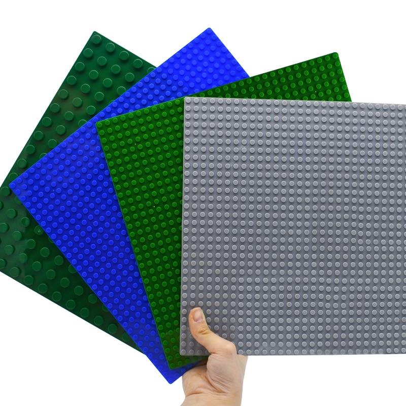 Non-Toxic Classic Baseplate 32*32 16X32 16X16 Dots Building Blocks Bricks Base Plates Diy Plastic Board Building Blocks Construction Toys