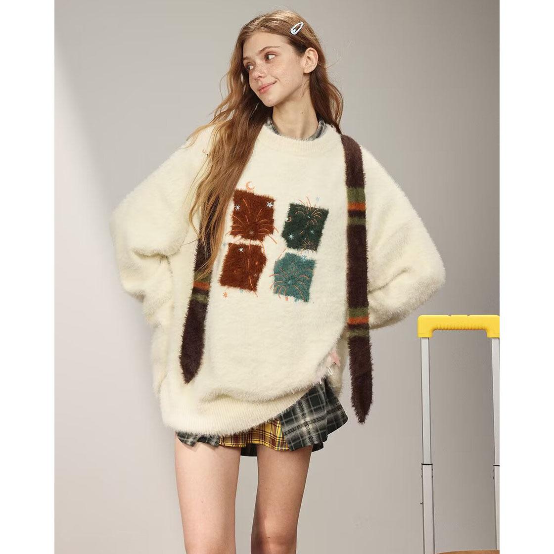 Men s Mink Fur Knit Sweater - Soft, Fluffy, Cozy Autumn/Winter Sweater 3XL