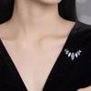 Anti-glare Clasp Brooch, High-end Women's Light Luxury, Niche Design Sense, Delicate and Individual Brooch, Full Diamond Pin