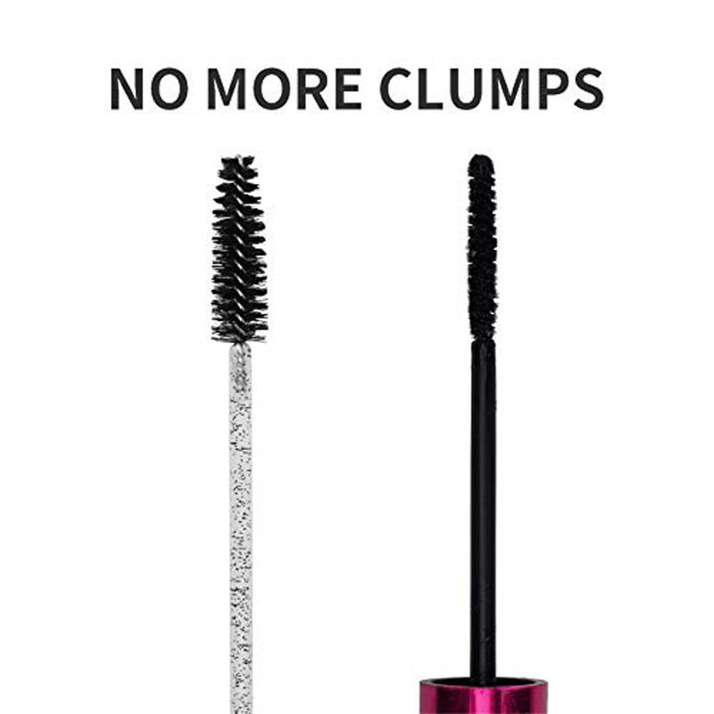 Einweg-Wimpernbürsten, Mascara-Bürsten Make-up-Applikator-Set für Wimpern- und Augenbrauenverlängerung mit Behälter (schwarz)