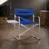 Aluminum Director Chair Lightweight Folding with Side Table Long-Lasting