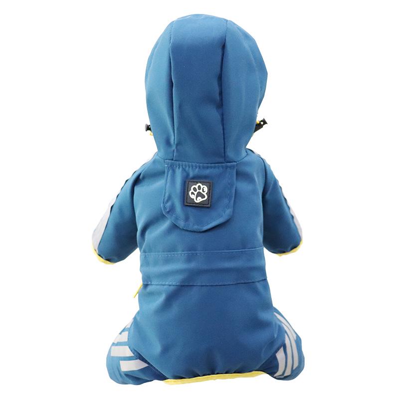 All-Weather Reflective Raincoat for Small & Medium Dogs - Fully Enclosed, Four-Legged Design