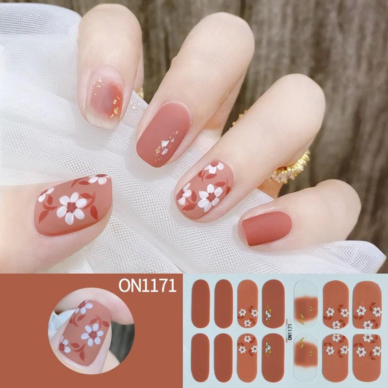 Nail Art No-bake Nail Stickers Full Stickers, 14-finger No-bake Gel Nail Stickers, Nail Art Full Stickers