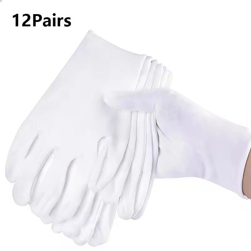 White Work Gloves for Precision Etiquette Inspections and Effective Household Cleaning Tools