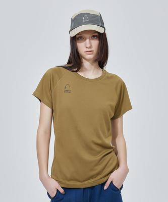 SIERRA DESIGNS W) Polartec Powerdry Mendenhall Short Sleeve T-Shirt Khaki
