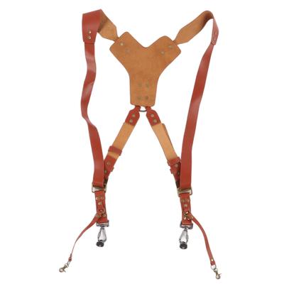 Dual Shoulder Leather Cameras Strap Y Shaped Adjustable Multifunction SLR Camera Strap for