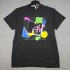 MTV MUSIC TELEVISION SHIRT Mens Medium BLACK MUSIC Casual Retro 90s 80s NWT
