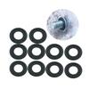 10pcs Black Car Oil Drain Plug Gaskets Auto Screw Sealing Gasket Car Engine Clips Pad Car Accessories for 12616850 3536966
