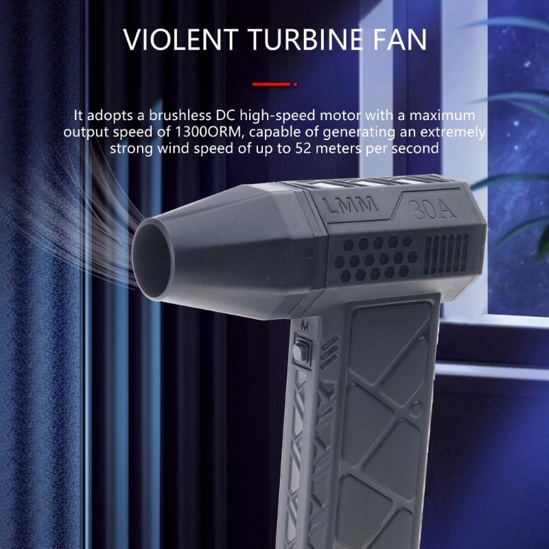 Lightweight 130000RPM Turbos Fan Blower 305g Wireless Design Suitable For Vehicle Detailing Fast Drying Debris Removal