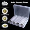 100/50pcs 30/40mm Clear Coin Capsule Holder Case Commemorative Coin Storage Box Round Medal Collection Supplies Dust Protector