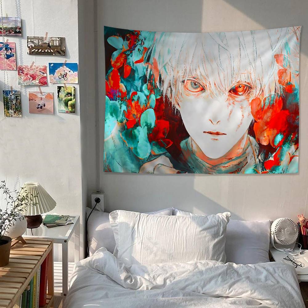 Tokyo Ghoul Anime Cartoon Tapestry Home Decoration Hippie Bohemian Decoration Divination Home Decor