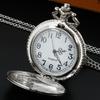 10pcs/Lot Wholesale Vintage Silver Pocket Watch with Truck Pattern Necklace Clock Gift for Men Women Drivers Reloj De Bolsillo