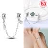 Charm Bead Charms Plata Fantasy Cats Paw Cute Safety Chain Copper Colors Ideal For Charm Bead Charms Copper Colors Authentic Bracelets for Jewellery