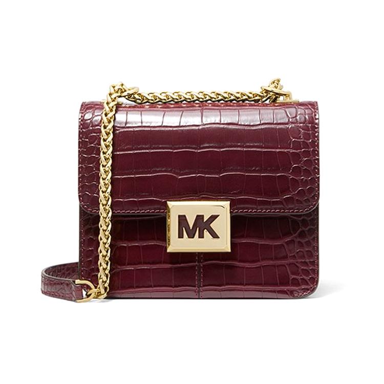 New MICHAEL KORS Sonia Artificial Leather Shoulder Bag Crossbody Bag Small Size Women's Berry Purple 35F1G6SS1E-MERLOT