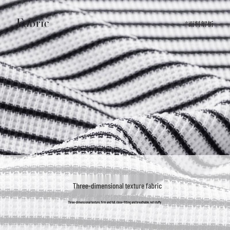 Navigare Women's Textured Striped Knit Short Sleeve T-Shirt