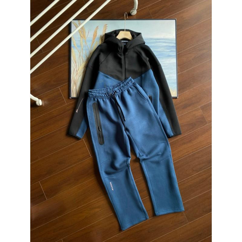 2026 NOCTA Air Layer Color Block Tracksuit Womens Long Sleeve Hooded Sport Set