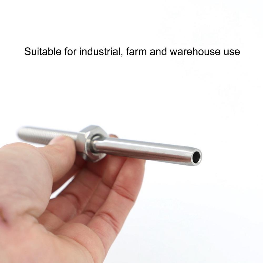 10pcs Hand Swage Design Cable Railing Tensioners Durable Threaded Stud Fittings Outdoor Railing