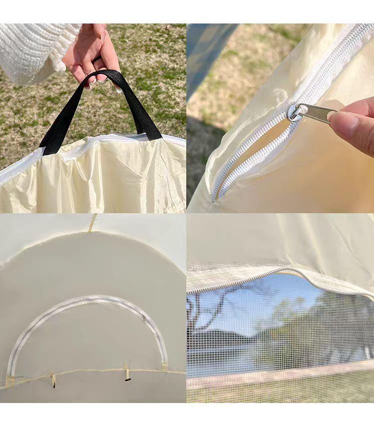 Children's Portable Outdoor Folding Beach Sun Tent with Cooking Utensils