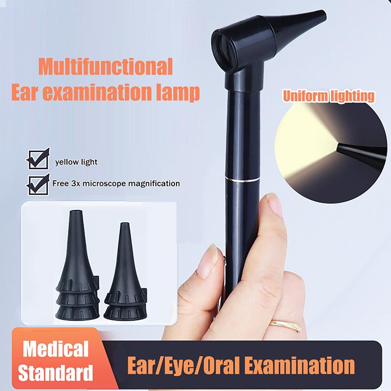 Mini Diagnostic Otoscope Kit 5 Pcs Speculas Magnifying Lens Led Light Flashlight Diagnostic Instrument Nurse Student Doctors