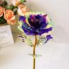 Luminous Flashing Gold Preserved Rose Bouquet – Creative Qixi Souvenir