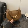 Women's Casual Messenger Bag New Women's Bag Simple Underarm Bag Solid Color Fashion Niche Design Bag Tide 2025 One Shoulder
