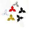 Auto Lenkrad Logo Abdeckung Aufkleber Für Mitsubishi Outlander Lancer ASX Eclipse L200 Pajero Delica EVO Attrage Innenteile