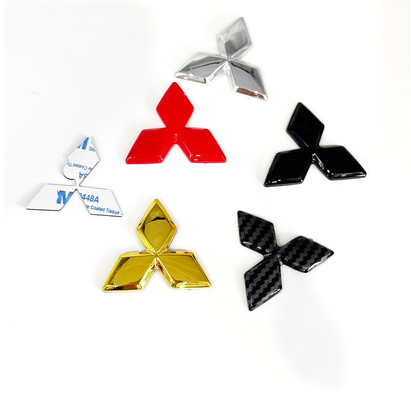 Auto Lenkrad Logo Abdeckung Aufkleber Für Mitsubishi Outlander Lancer ASX Eclipse L200 Pajero Delica EVO Attrage Innenteile