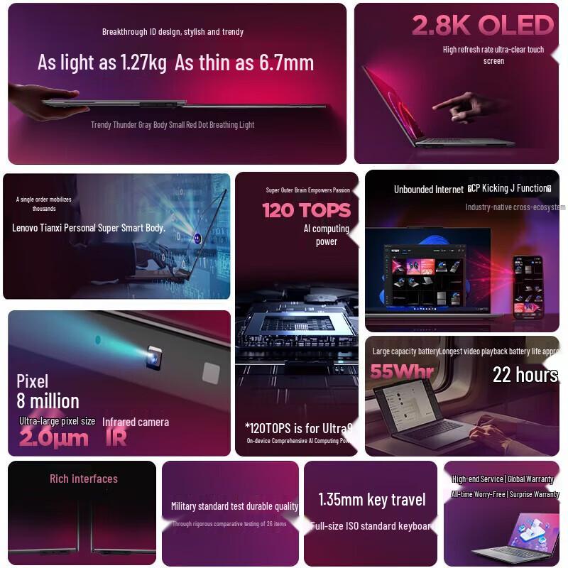 Lenovo ThinkPad X9-14 Aura AI Business Laptop (CN version)