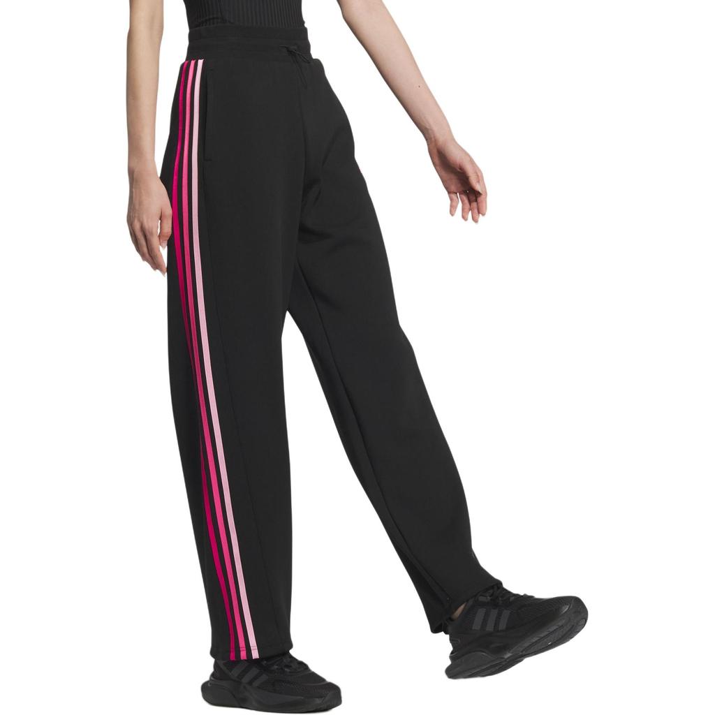 adidas Dance Retro Sport Side Stripe Loose Casual Comfortable Knit Pants Women Pants Black JJ3565
